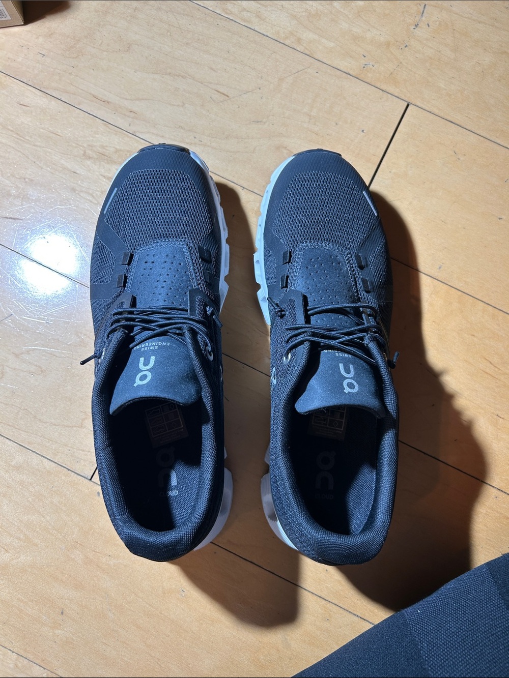On Cloud Running Sneakers for Men — Black/White